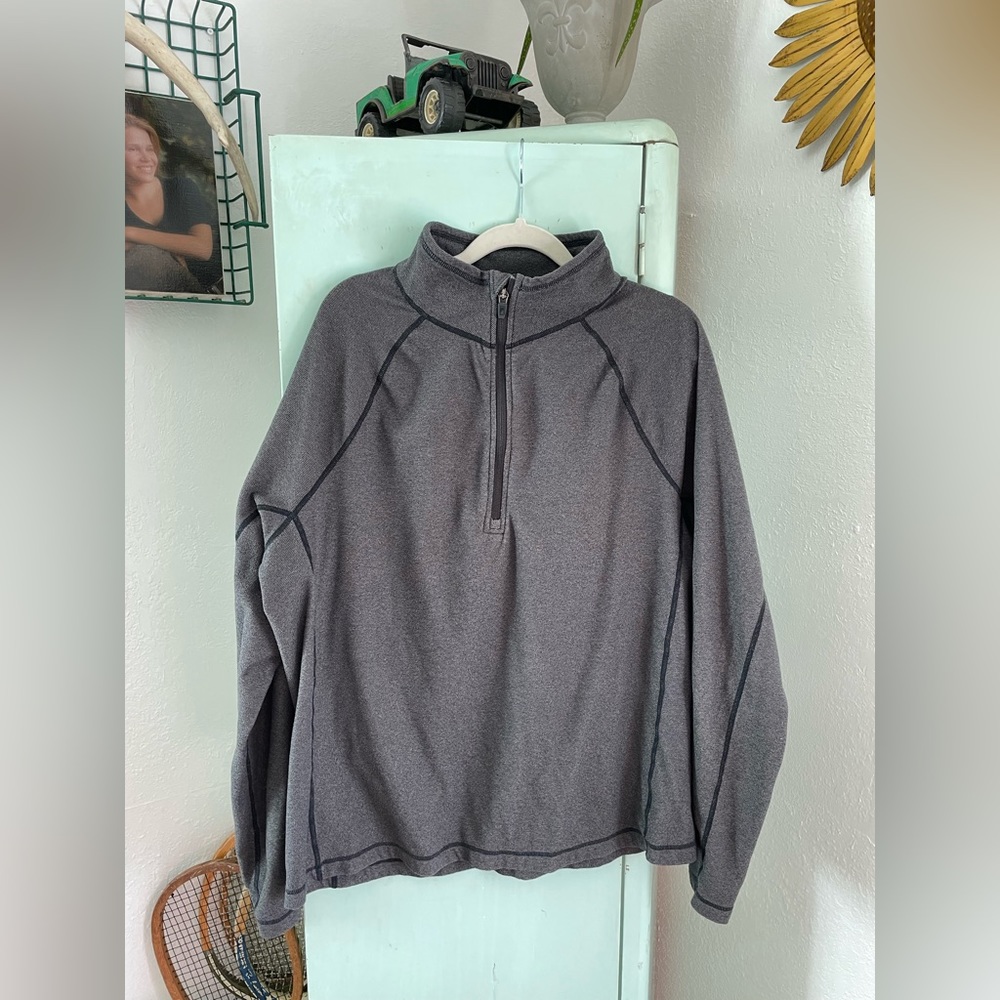 Alpine Design 1/4 Zip Fleece, Size Large, Gray